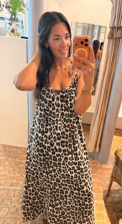MUSSELIN MAXI DRESS LEO