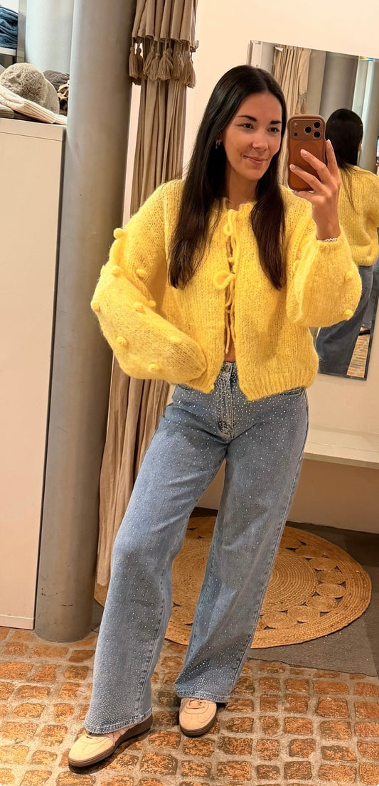 Cardigan mit Schleifen