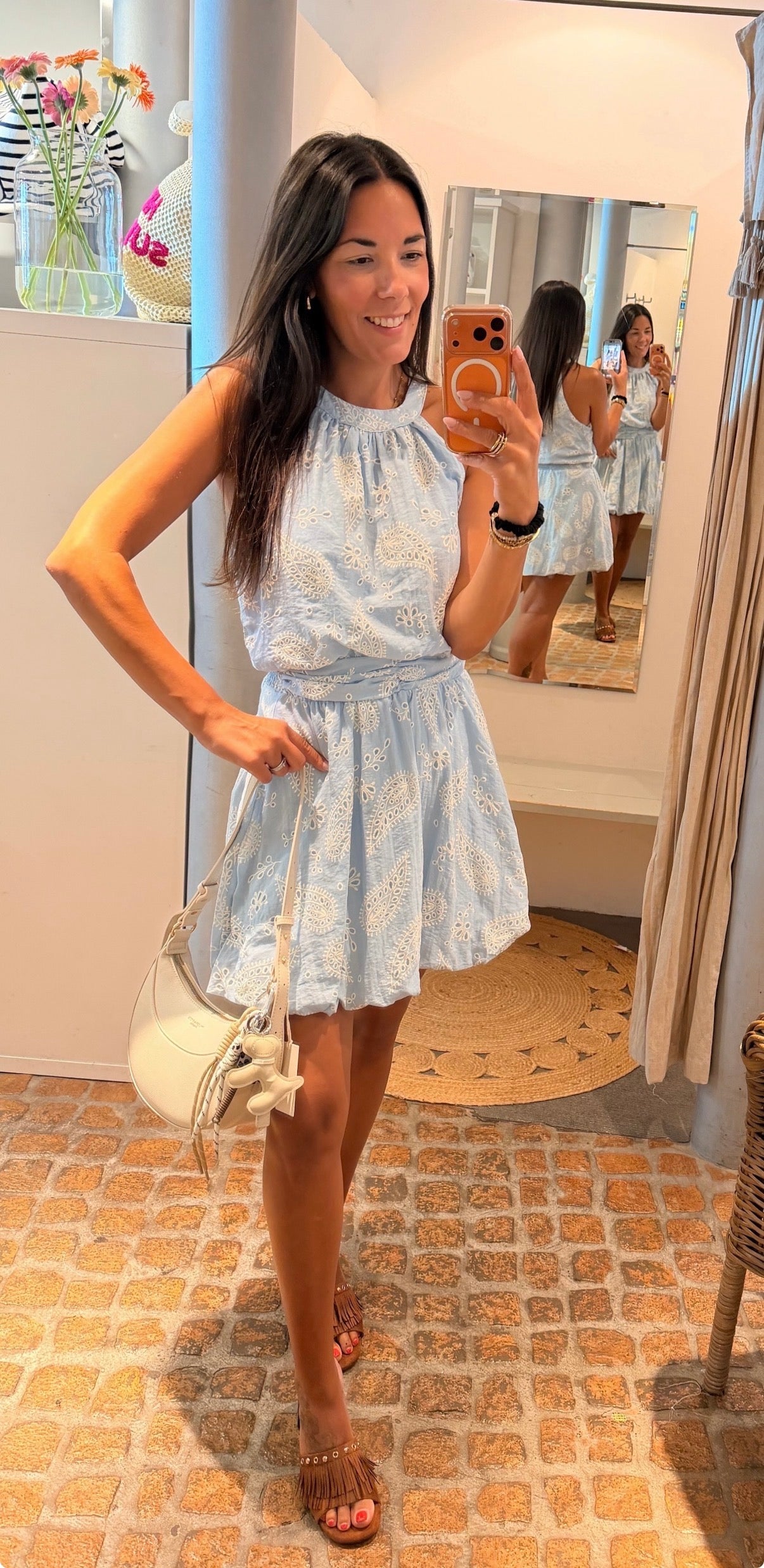 NECKHOLDER MIDI DRESS