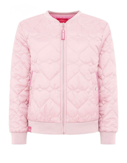 Zwillingsherz Bomberjacke BE HAPPY in rosé