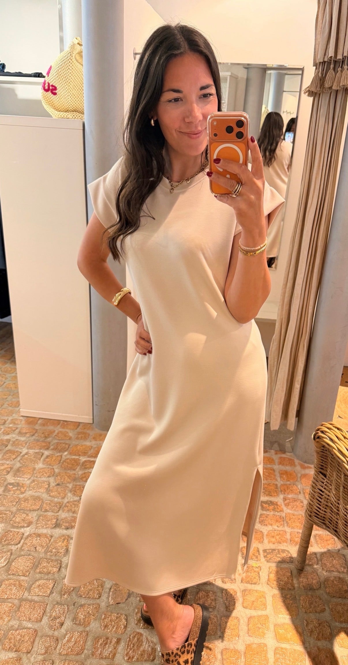 MAXI DRESS MILANO BEIGE