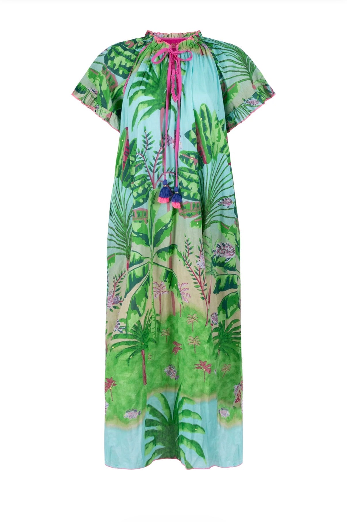 Place Du Soleil Kaftan Dress Jungle