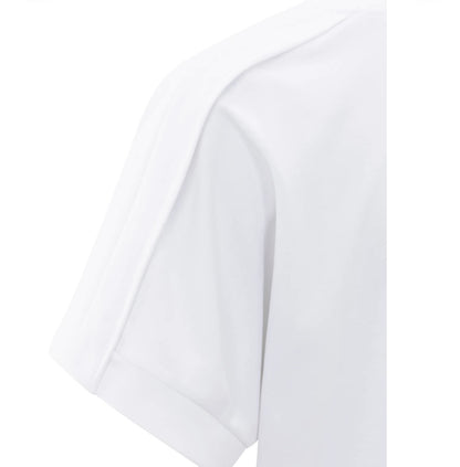 YAYA Jersey Oberteil mit Falten Detail in weiß