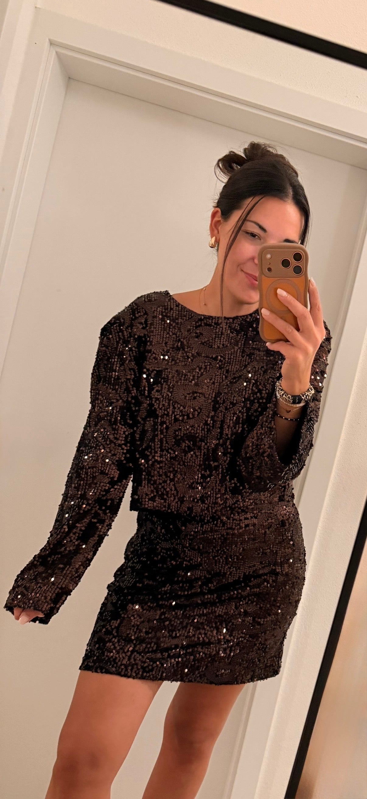 Pailletten Rock choco