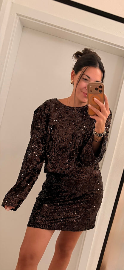 Pailletten Rock choco