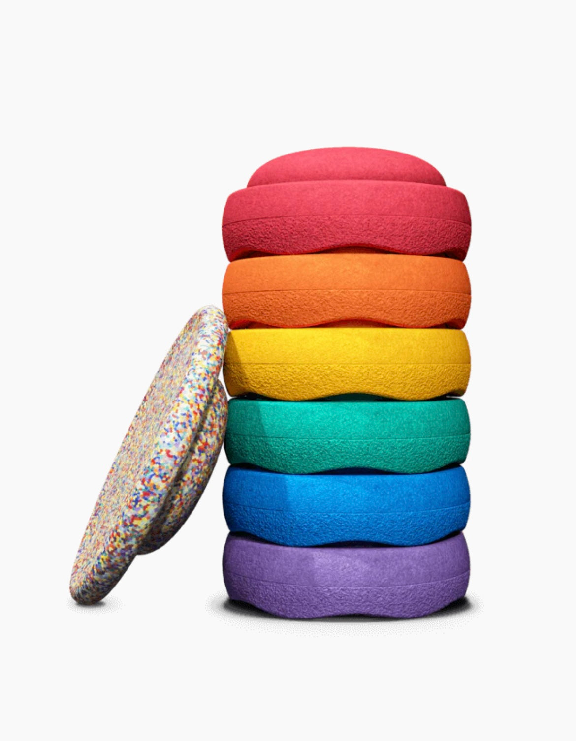 AKTIONS SET OSTERN Stapelstein Set 6+1 Rainbow Classic