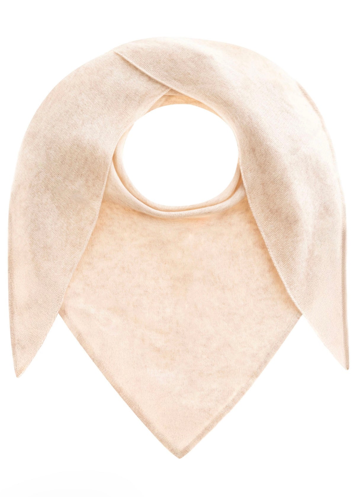 Zwillingsherz Kaschmir Dreieckstuch beige