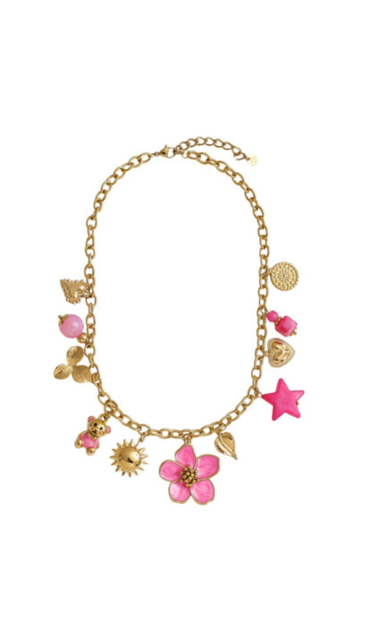 Kette mit Gliedern Teddy in gold