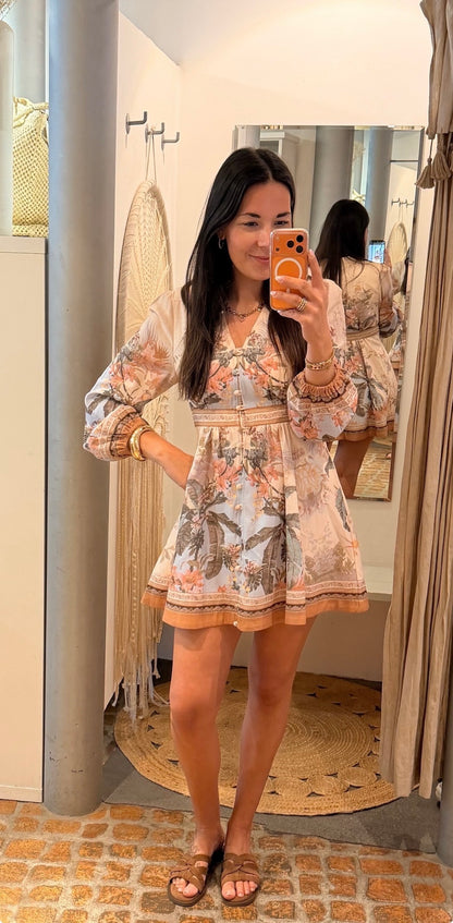 MINI KLEID FLOWER PRINT