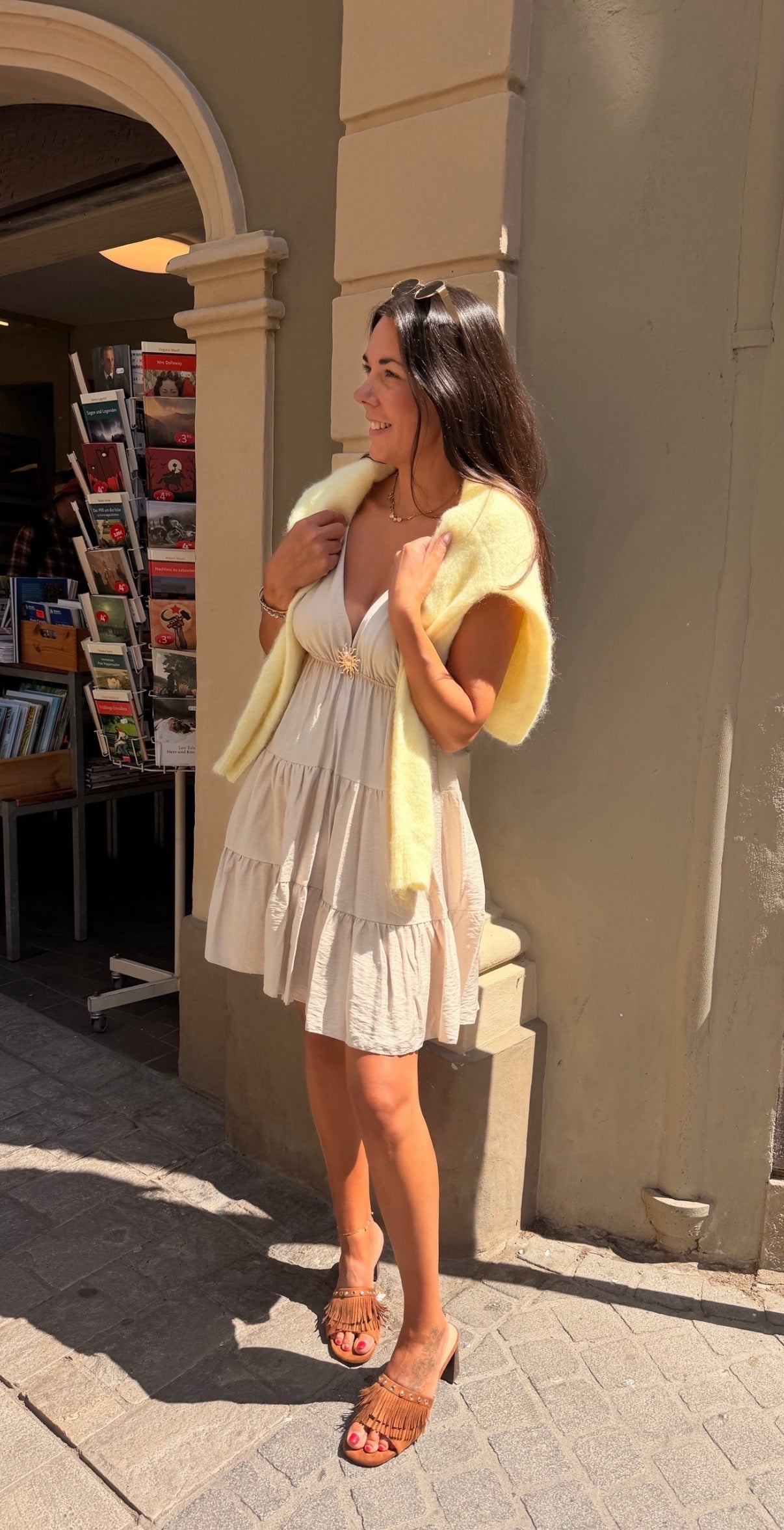 MINI DRESS SUNSHINE BEIGE