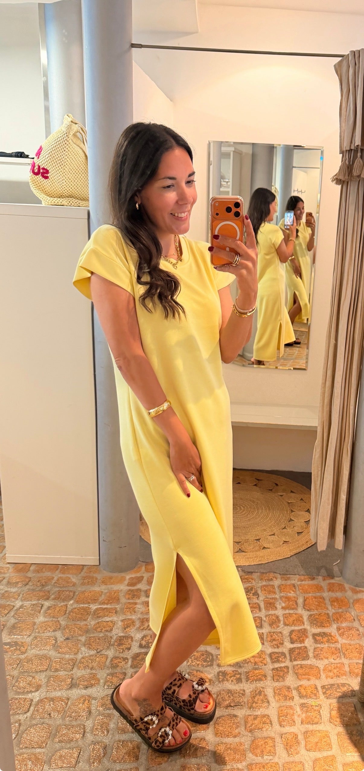 MAXI DRESS MILANO BUTTER YELLOW
