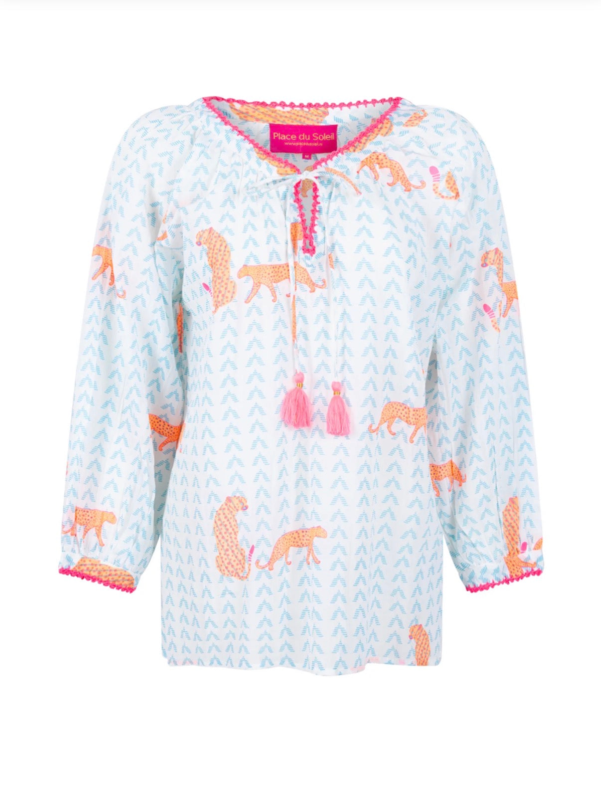 Place Du Soleil Bluse Neon Tiger