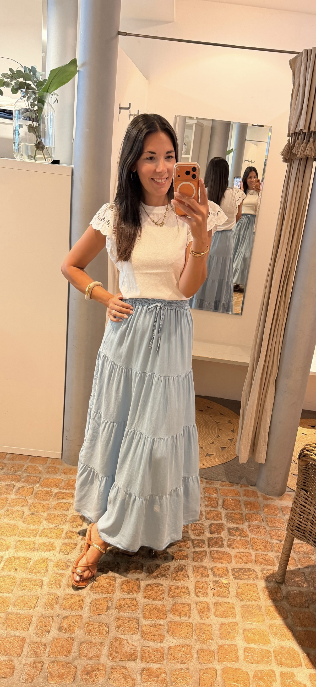 MAXI ROCK TENCEL DENIM
