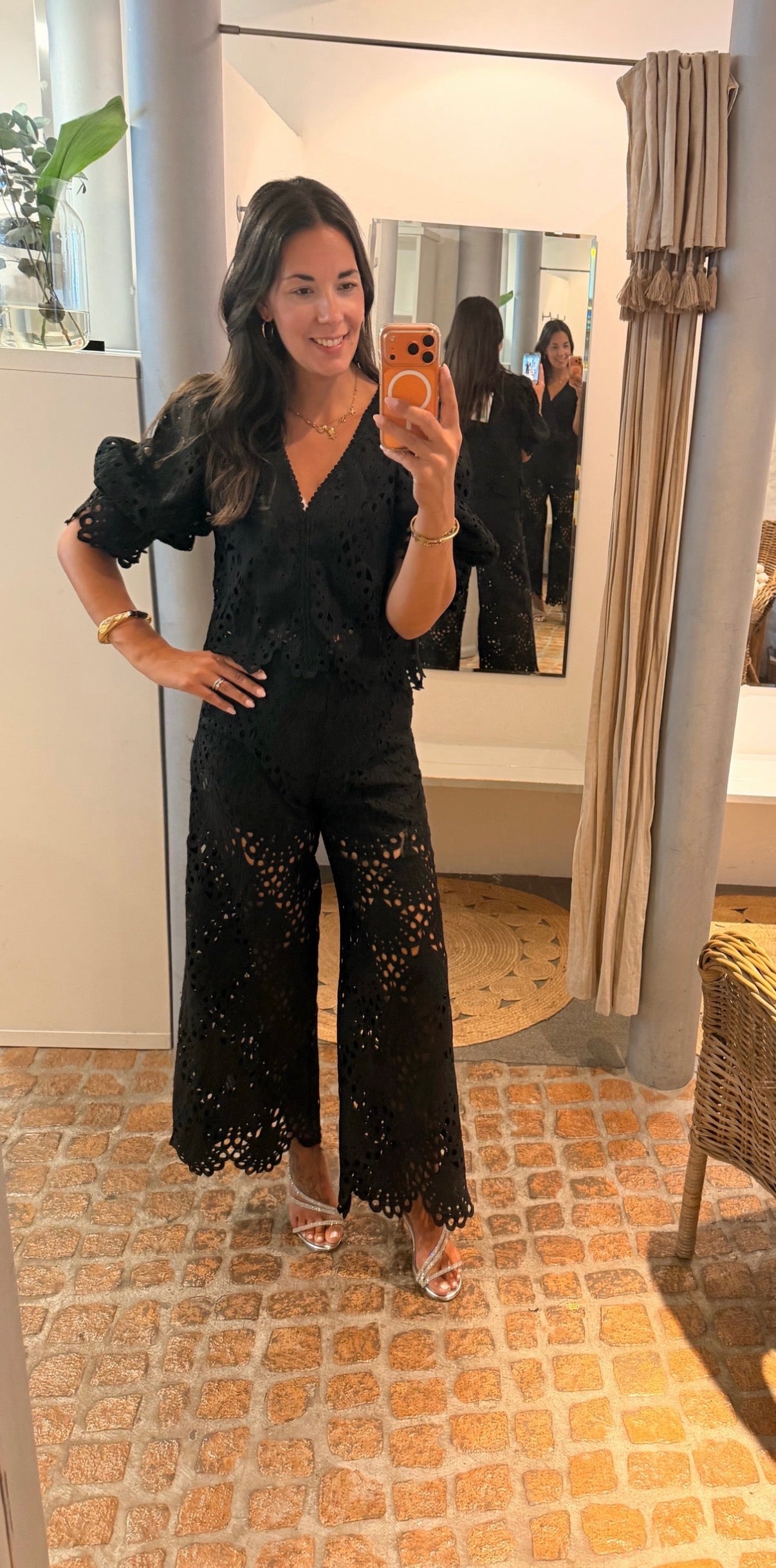 LACE HOSE BLACK