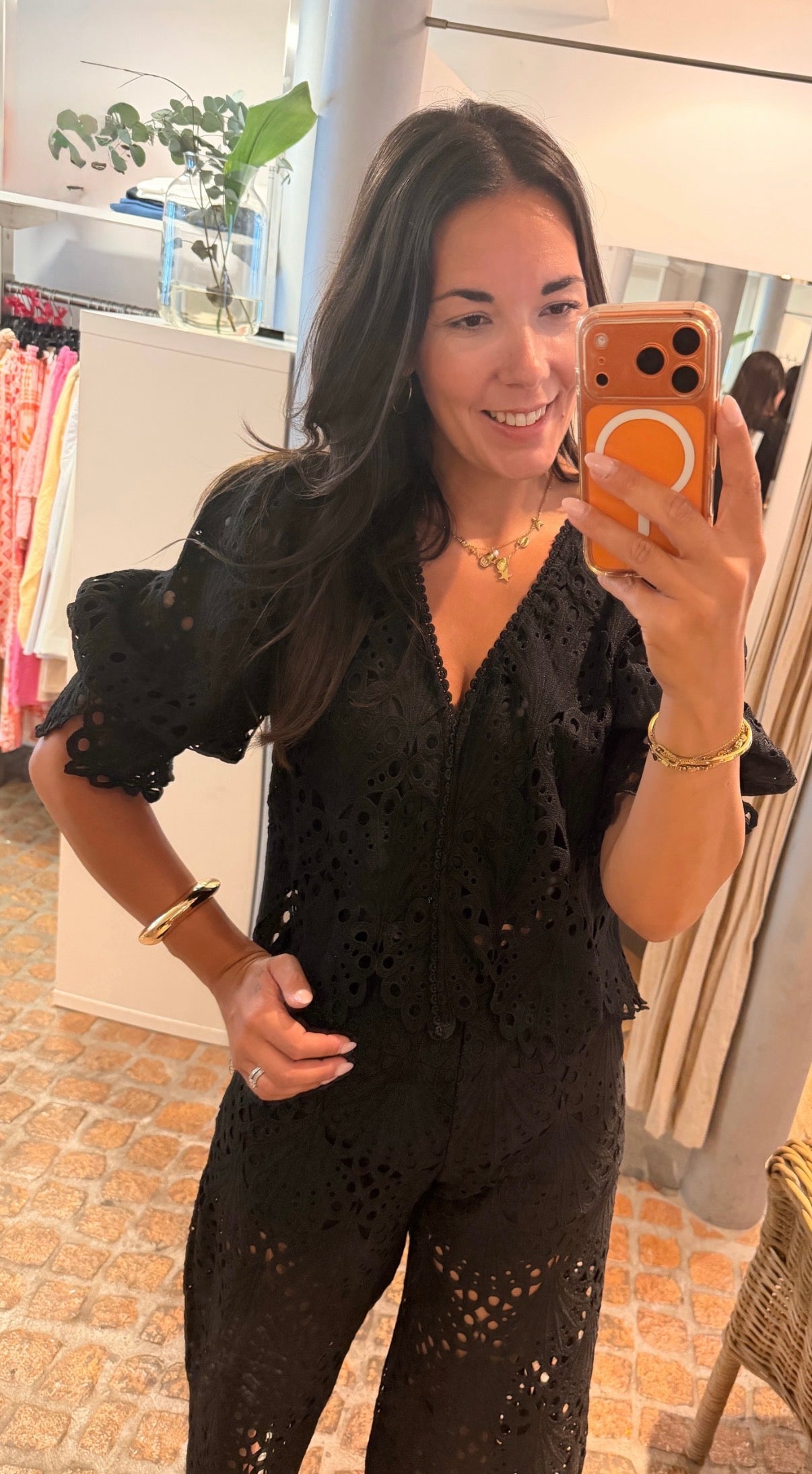 LACE HOSE BLACK