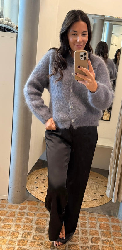 Kuscheliger Mohair Cardigan Anthrazit