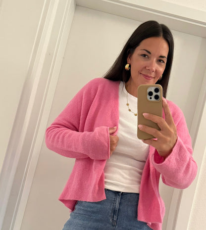 Cardigan in Rosa