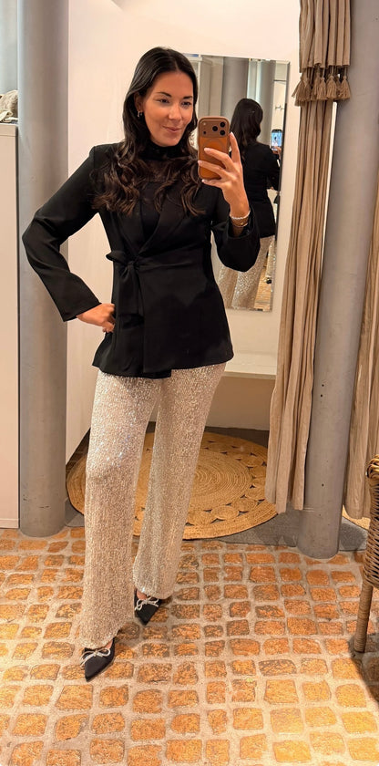 Pailletten Hose FESTIVE Silver
