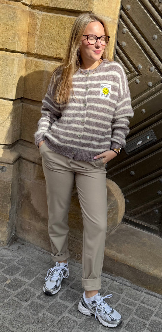 YAYA bequeme Hose in Beige