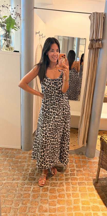 MUSSELIN MAXI DRESS LEO