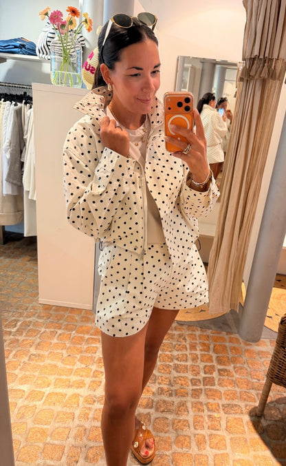 MIDI POLKA DOTS JACKE