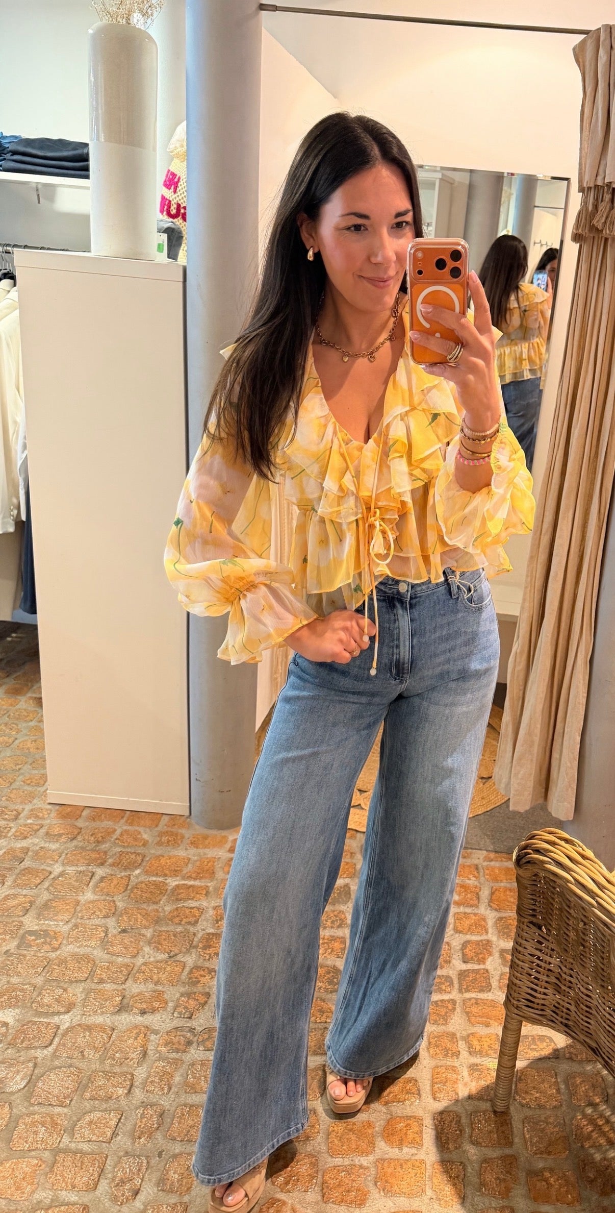 BLUSE YELLOW FLOWERS