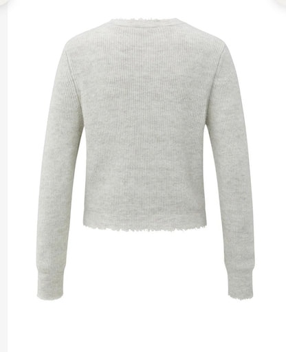 YAYA Cardigan cloudy grey melange