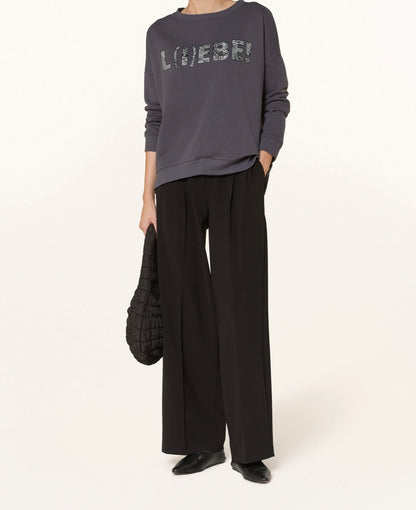 Miss Goodlife Sweatshirt L(I)EBE! in Anthrazit