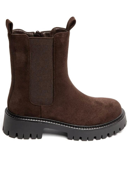 STIEFELETTEN WILDLEDER BRAUN