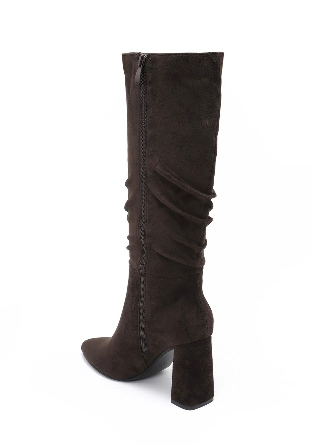 HIGH BOOTS WILDLEDER SCHOKOBRAUN