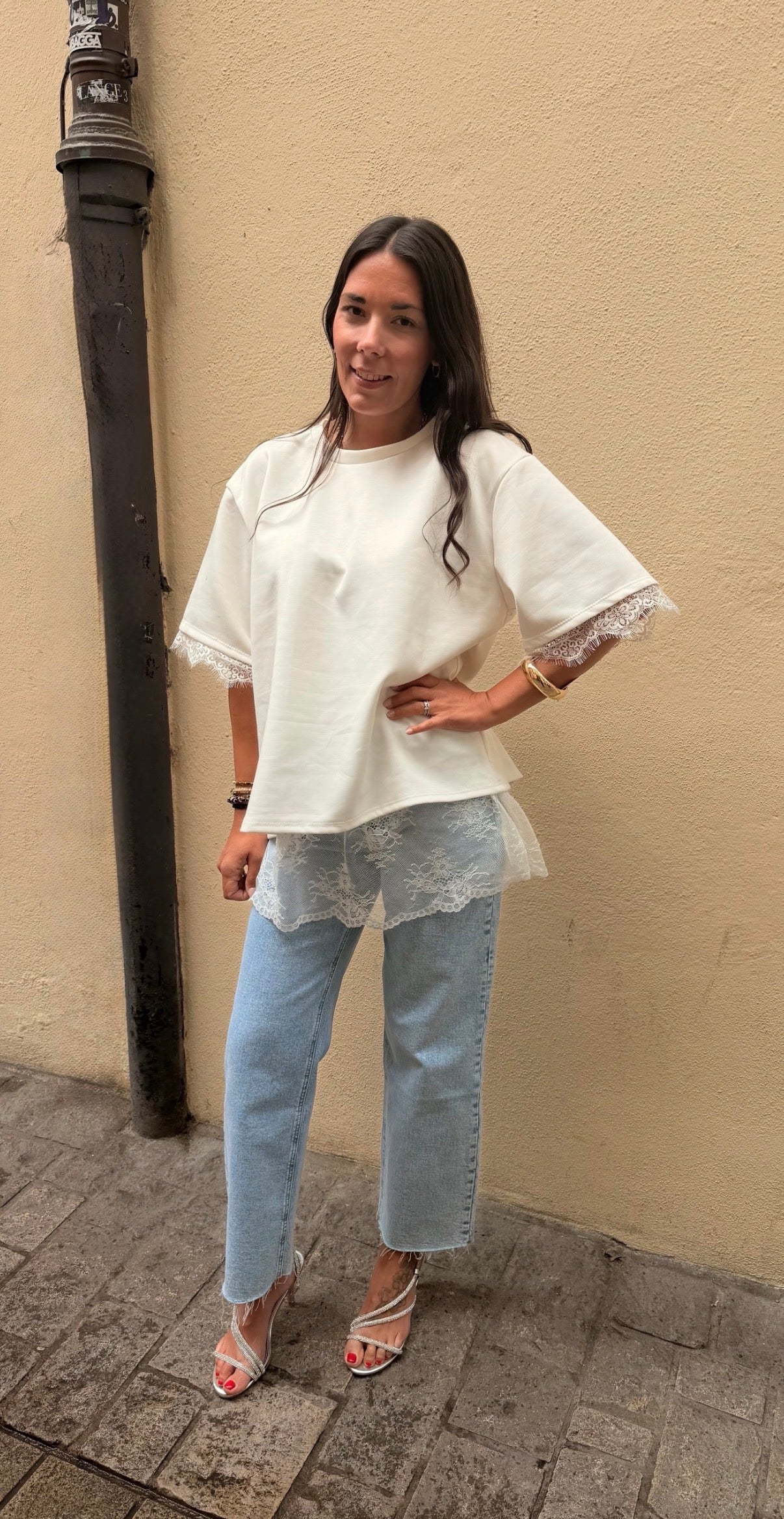 LACE SHIRT WHITE