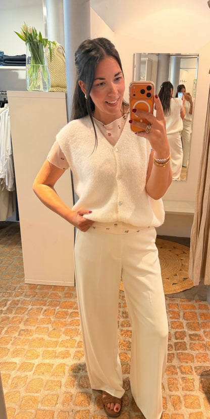 LACE SHIRT CHERRY