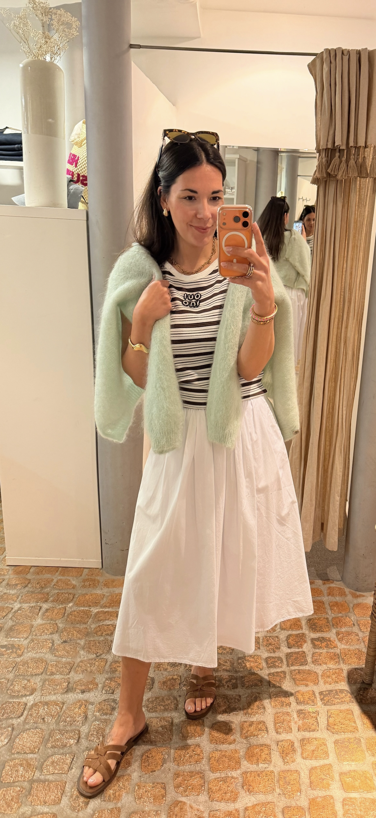 MOHAIR CARDIGAN MINT