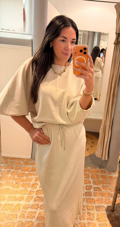 Maxi Rock Milano in beige super weich