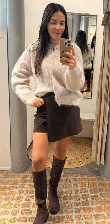 Kuscheliger Mohair Cardigan beige