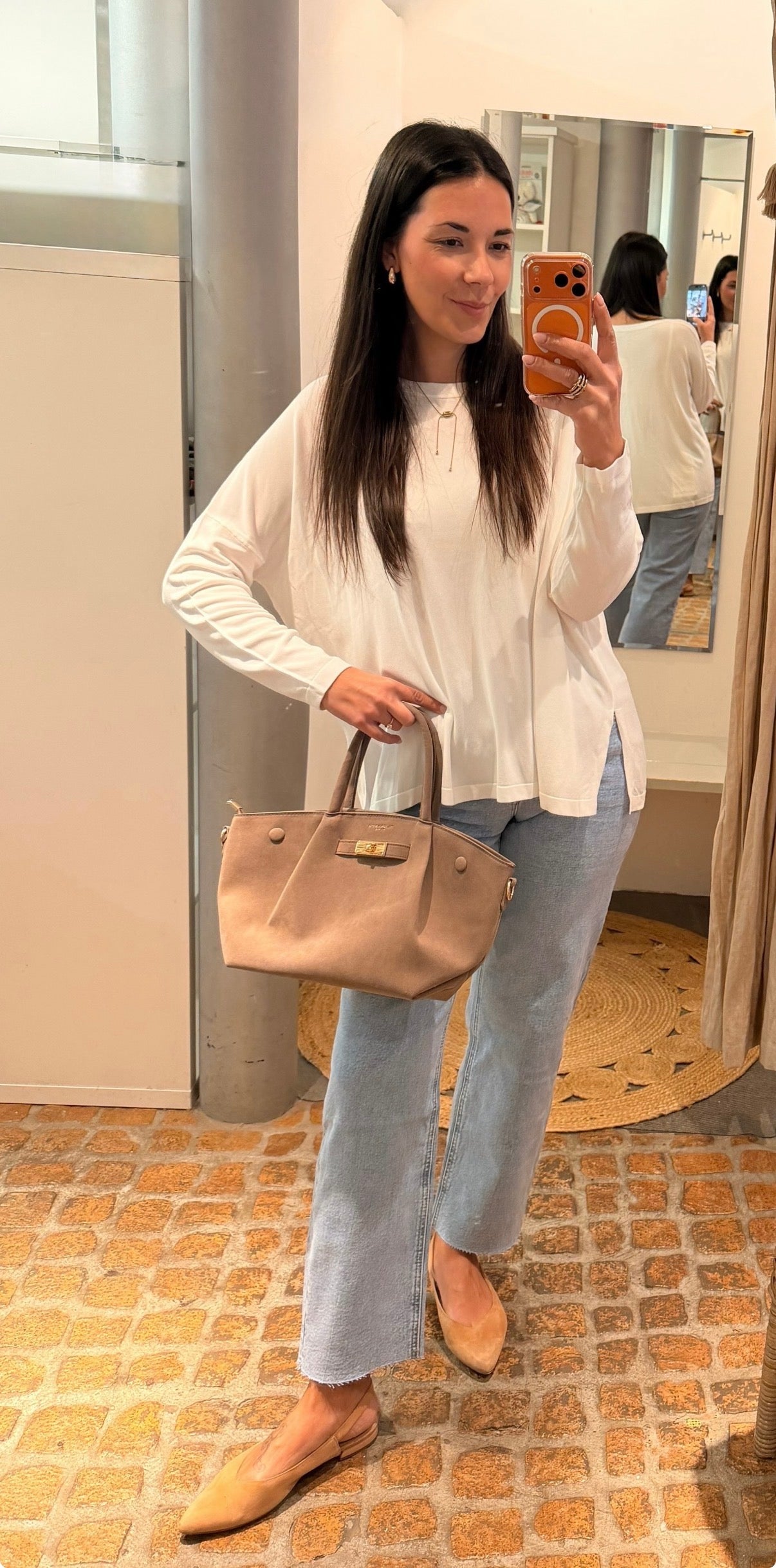 Long Shirt Loose white