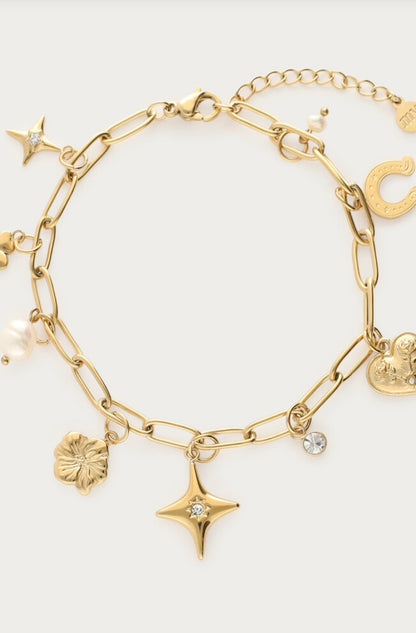 My Jewellery Mystic Armband mit Anhängern gold