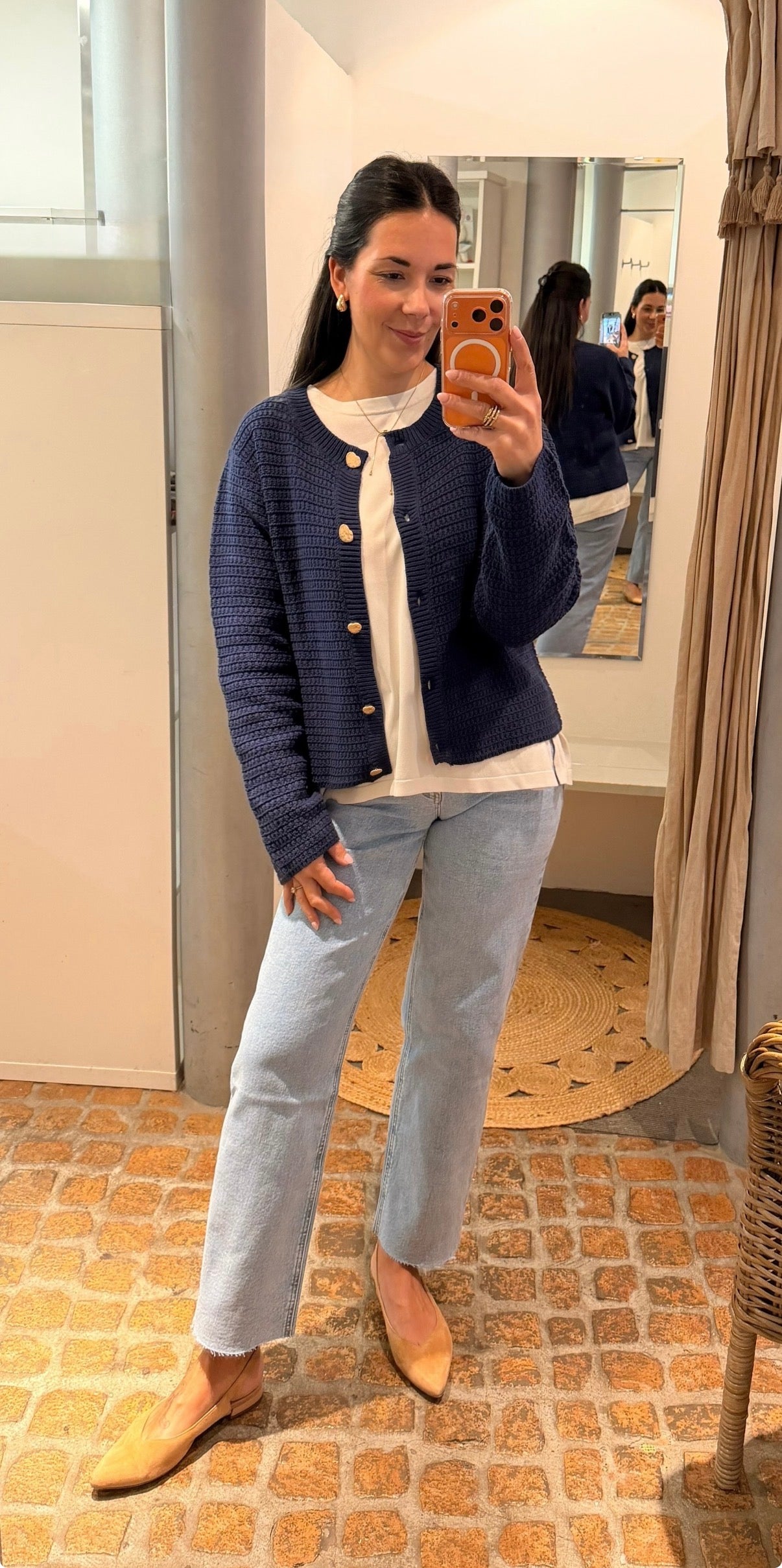 ZWILLINGSHERZ CARDIGAN HEART DUNKELBLAU