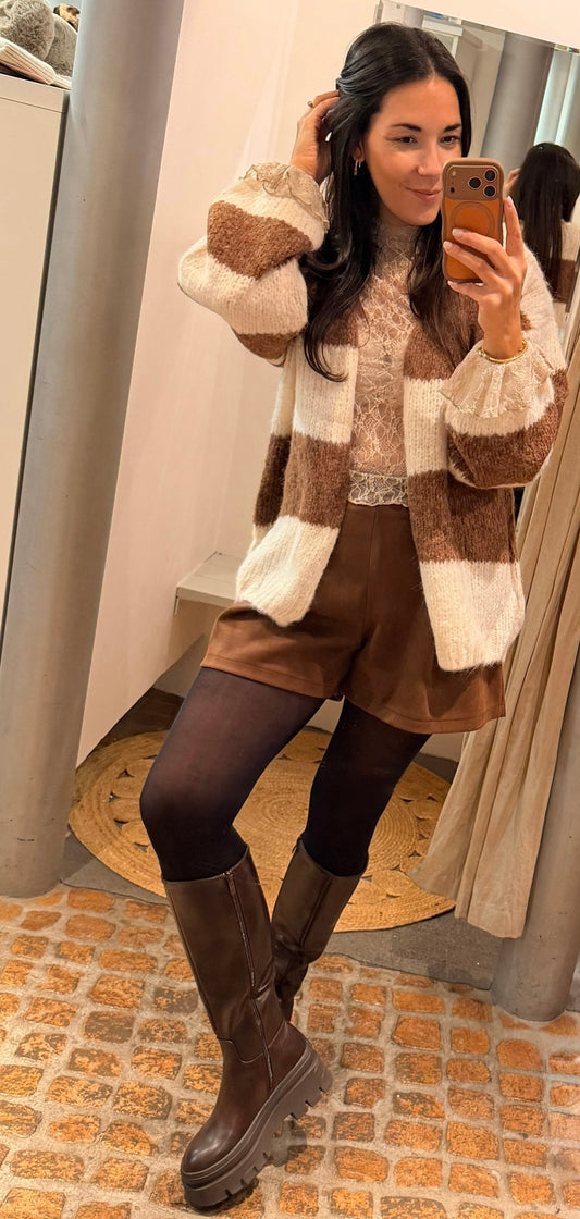 Cardigan Stripes in Toffee