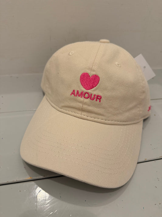 Cap Amour beige/pink