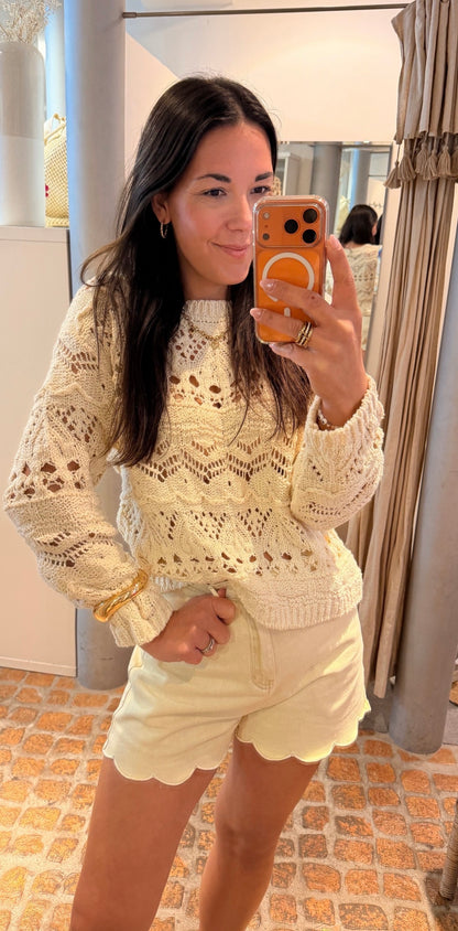 OUI PULLOVER WHITECAP GRAY
