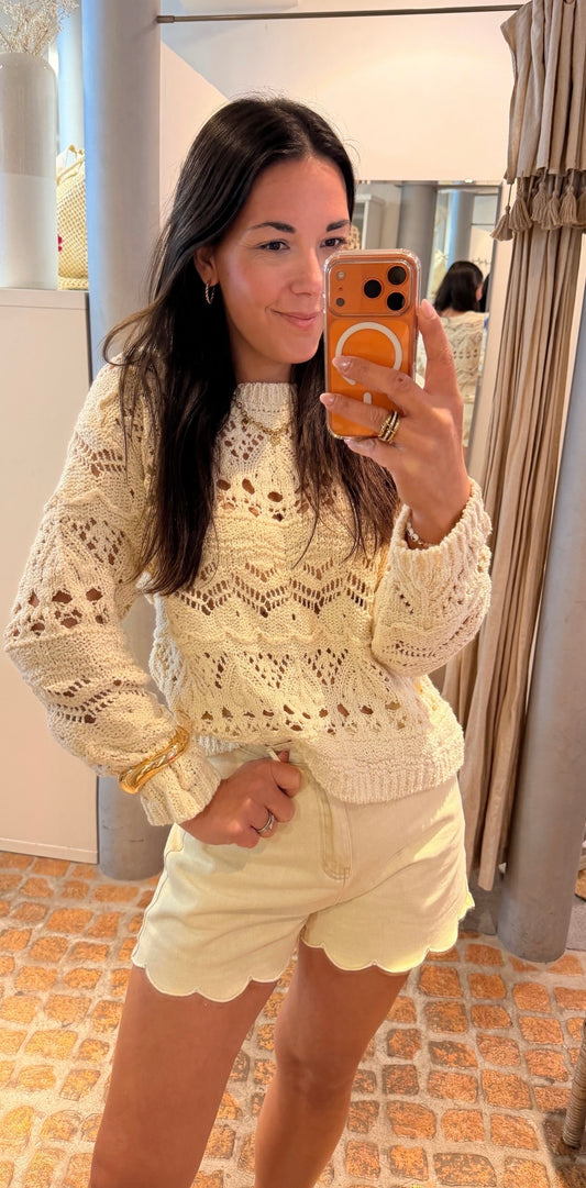 OUI PULLOVER WHITECAP GRAY