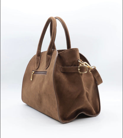 PRETTY WOMAN HAND BAG WILDLEDER SCHOKOLADE