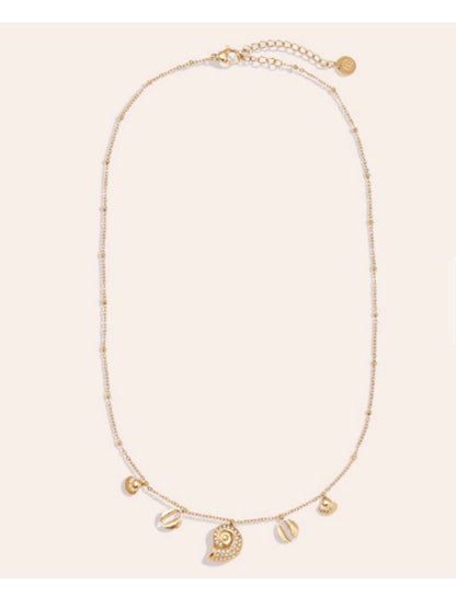 KETTE MIT MUSCHELN GOLD