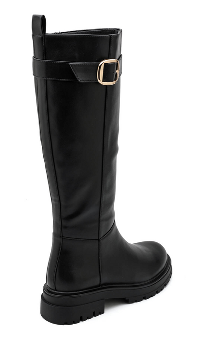 Long Boots everyday in schwarz