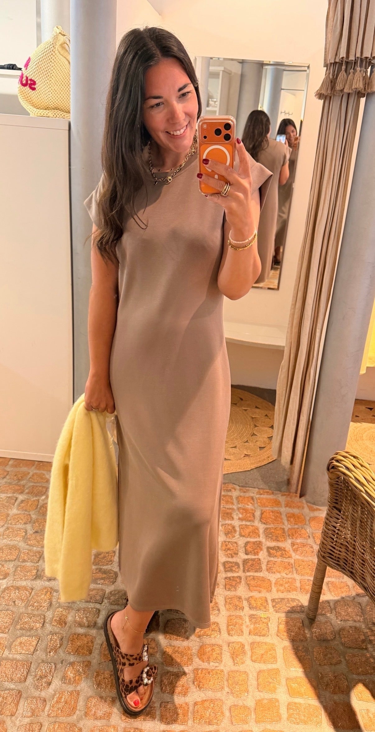 MAXI DRESS MILANO TAUPE