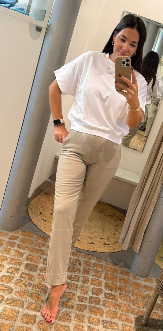 YAYA bequeme Hose in Beige