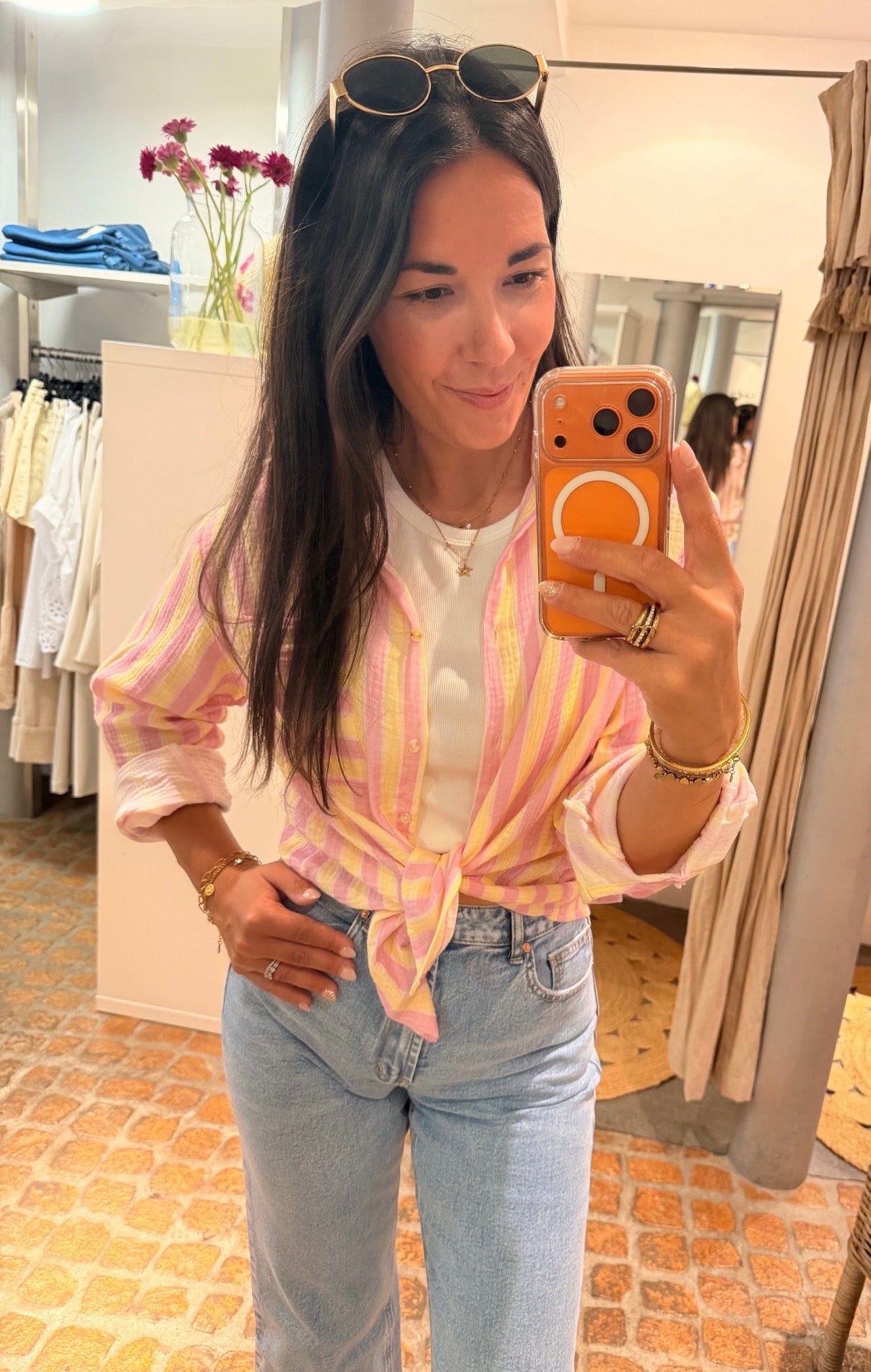 MUSSELIN BLUSE BONBON