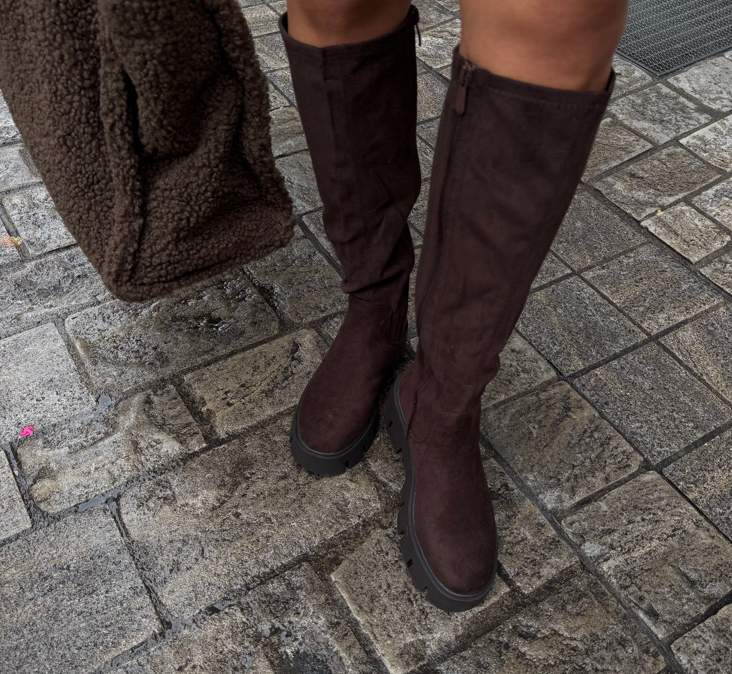 Stiefel Wildleder braun