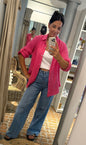 Musselin Bluse raspberry pink
